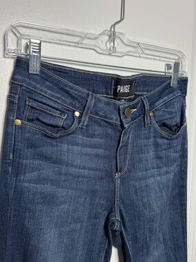 PAIGE Leggy Ultra Skinny Jeans Dark Wash Size 28 Made in USA Stretch Denim